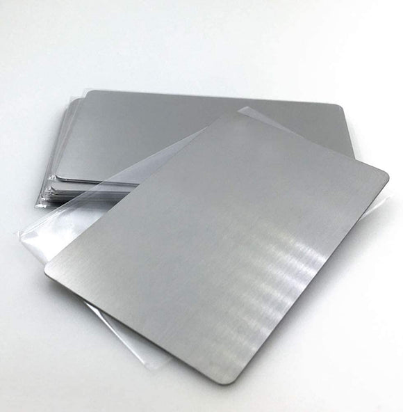 10 PCS Black, Blank Stainless Steel Blank Plate Thick 0.5mm Metal Busi –  CCE3D