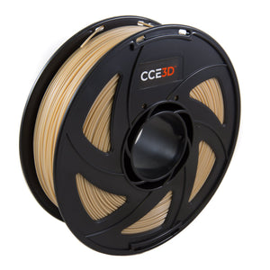 Beige/Wood PETG 3D Printer Filament 1.75mm +/- 0.05 mm, 1kg Spool (2.2lbs) 3D Printer Consumables CCE3D 