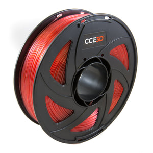 Translucent Red PETG 3D Printer Filament 1.75mm +/- 0.05 mm, 1kg Spool (2.2lbs) 3D Printer Consumables CCE3D 